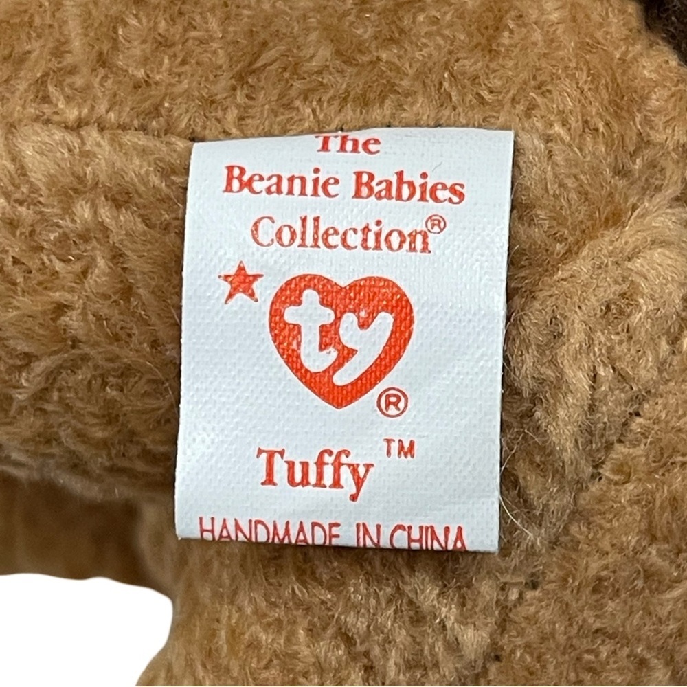 TY Beanie Baby Tuffy The Dog 6.5 Inch 1996 New W/tag Plush Stuff Animal Toy - Picture 6 of 7